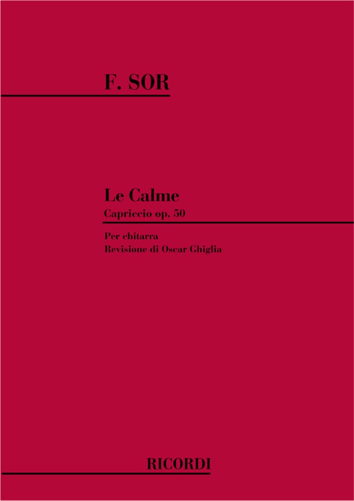 La Calme. Capriccio Op. 50